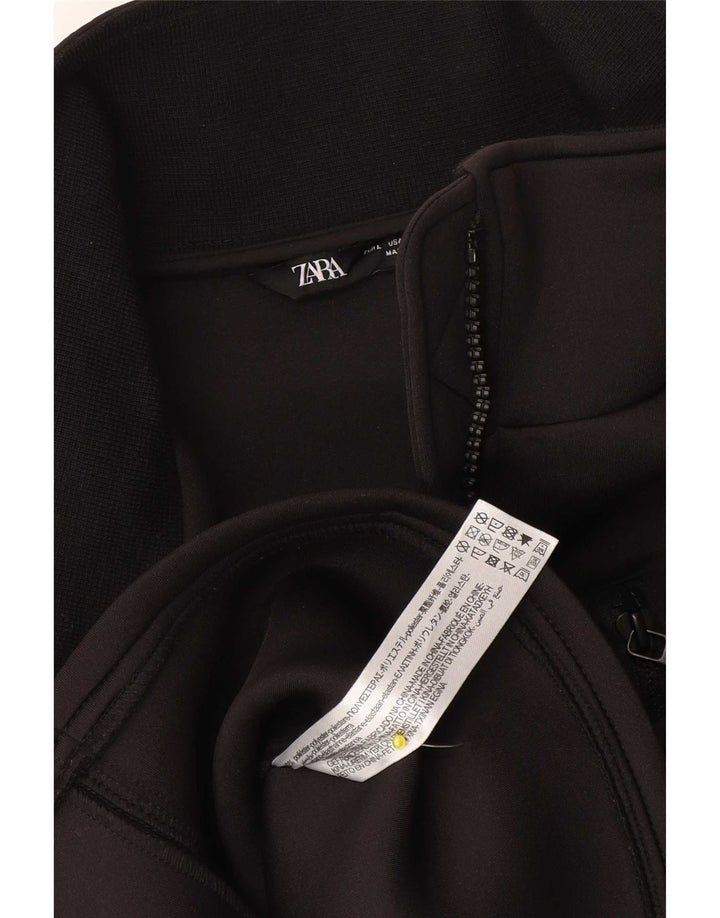Giubbotto bomber da donna Zara UK 14 grande poliestere nero