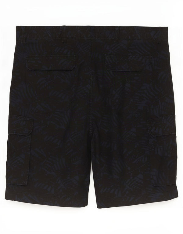 Pantaloncini cargo da uomo Marks & Spencer W38 XL cotone floreale blu navy