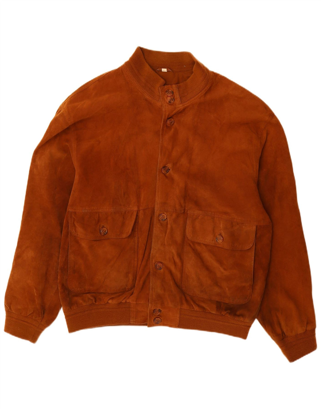 Giacca vintage in pelle scamosciata da uomo IT 58 4XL in pelle marrone