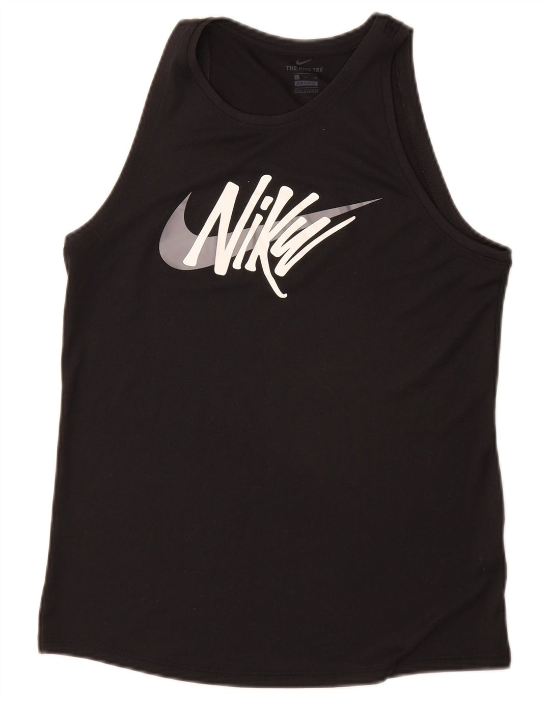 Canotta grafica Nike da donna UK 10 piccola nera