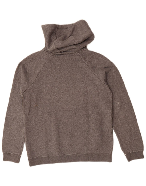 Felpa con cappuccio da uomo Nike Small in cotone chiazzato grigio