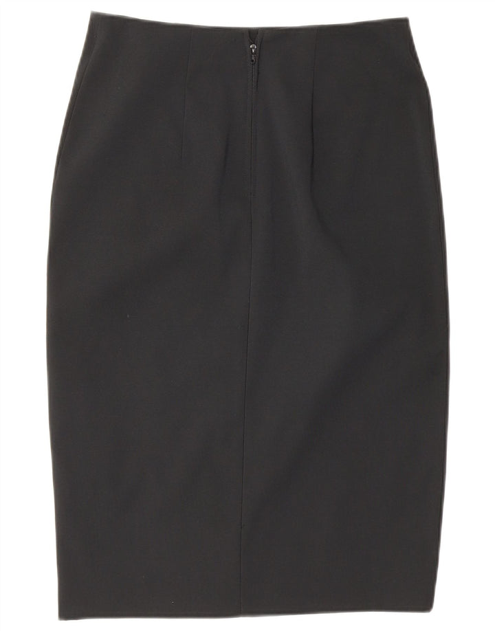 Gonna a tubino vintage da donna XS W26 poliestere nero