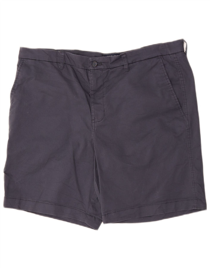 Pantaloncini chino elasticizzati da uomo Chaps W38 XL in cotone blu navy