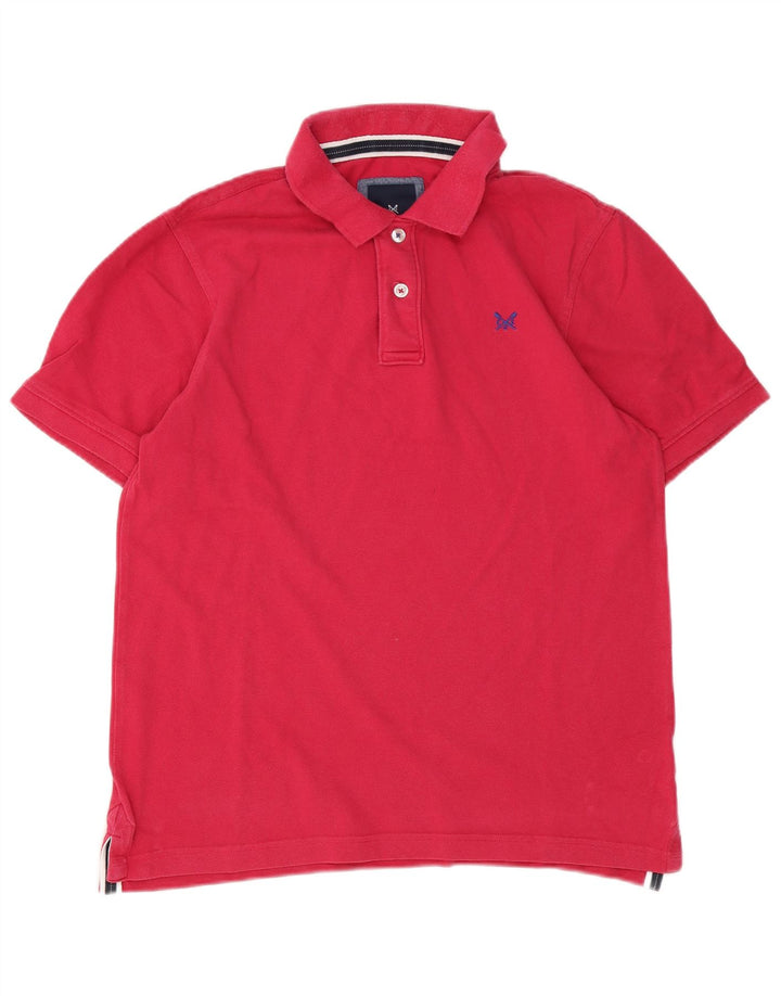 Crew Clothing Polo da uomo in cotone rosa medio