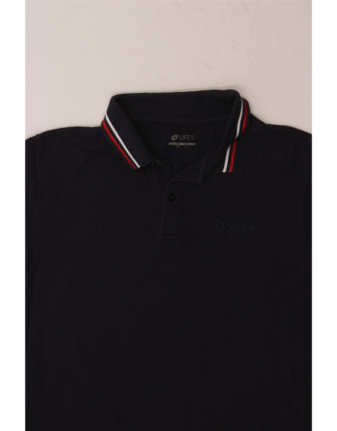 LOTTO Mens Polo Shirt Small Navy Blue Cotton Vintage Lotto and Second-Hand Lotto from Messina Hembry 