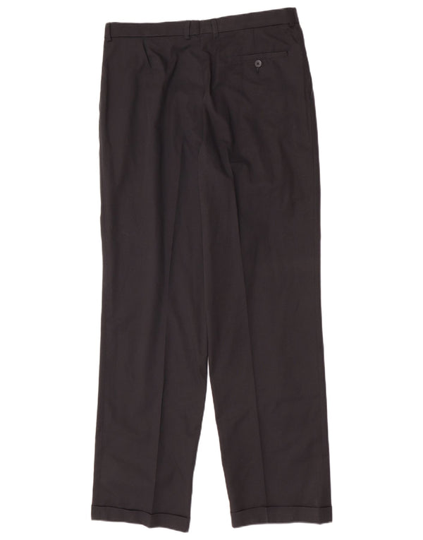 Pantaloni casual regolari da uomo Lacoste taglia 46 grande W32 L31 cotone nero