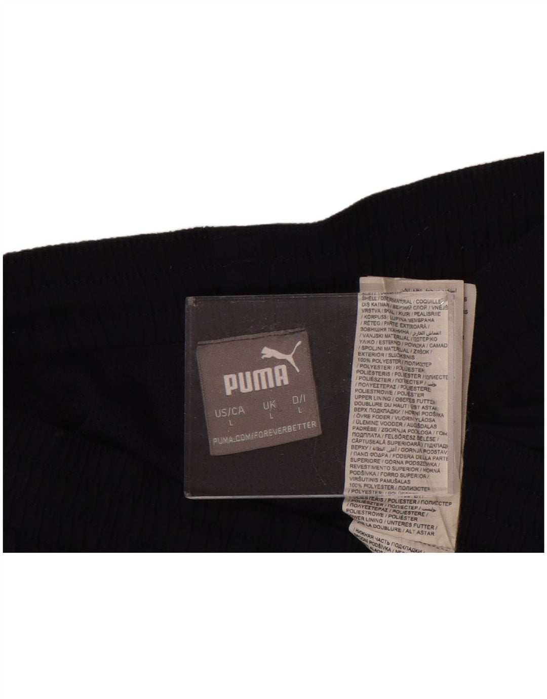 PUMA Mens Tracksuit Trousers Large  Navy Blue Polyester