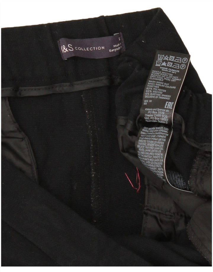 Pantaloni corti slim da donna Marks & Spencer UK 12 medi W30 L25 neri