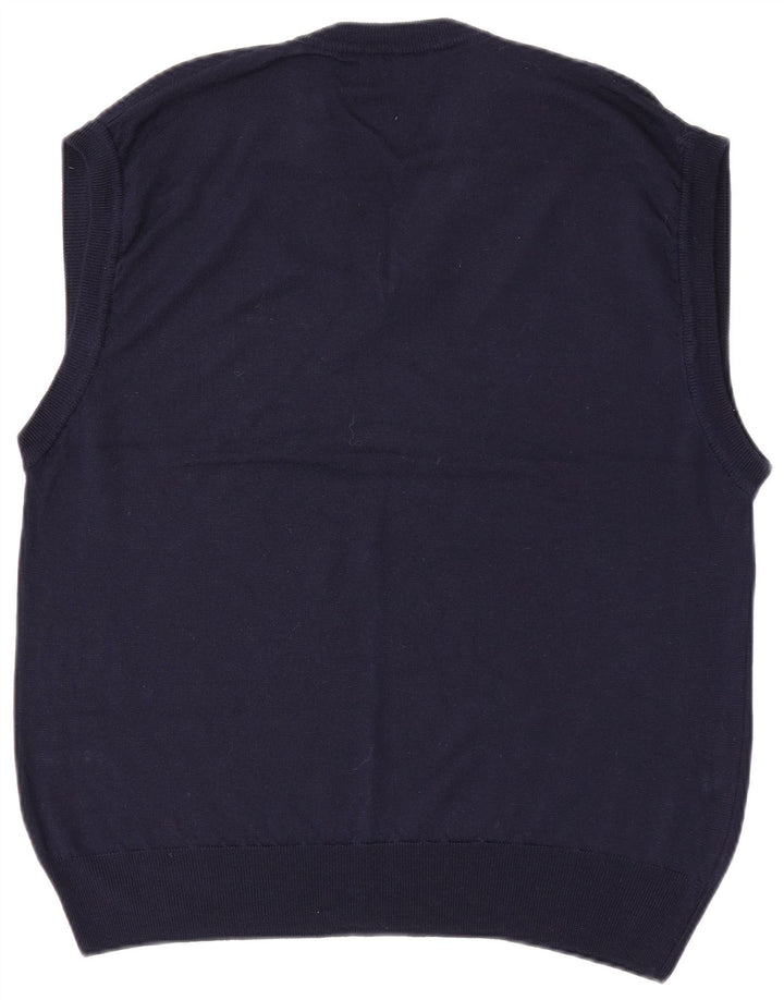 Canottiera da uomo Polo Nord XL in lana blu navy