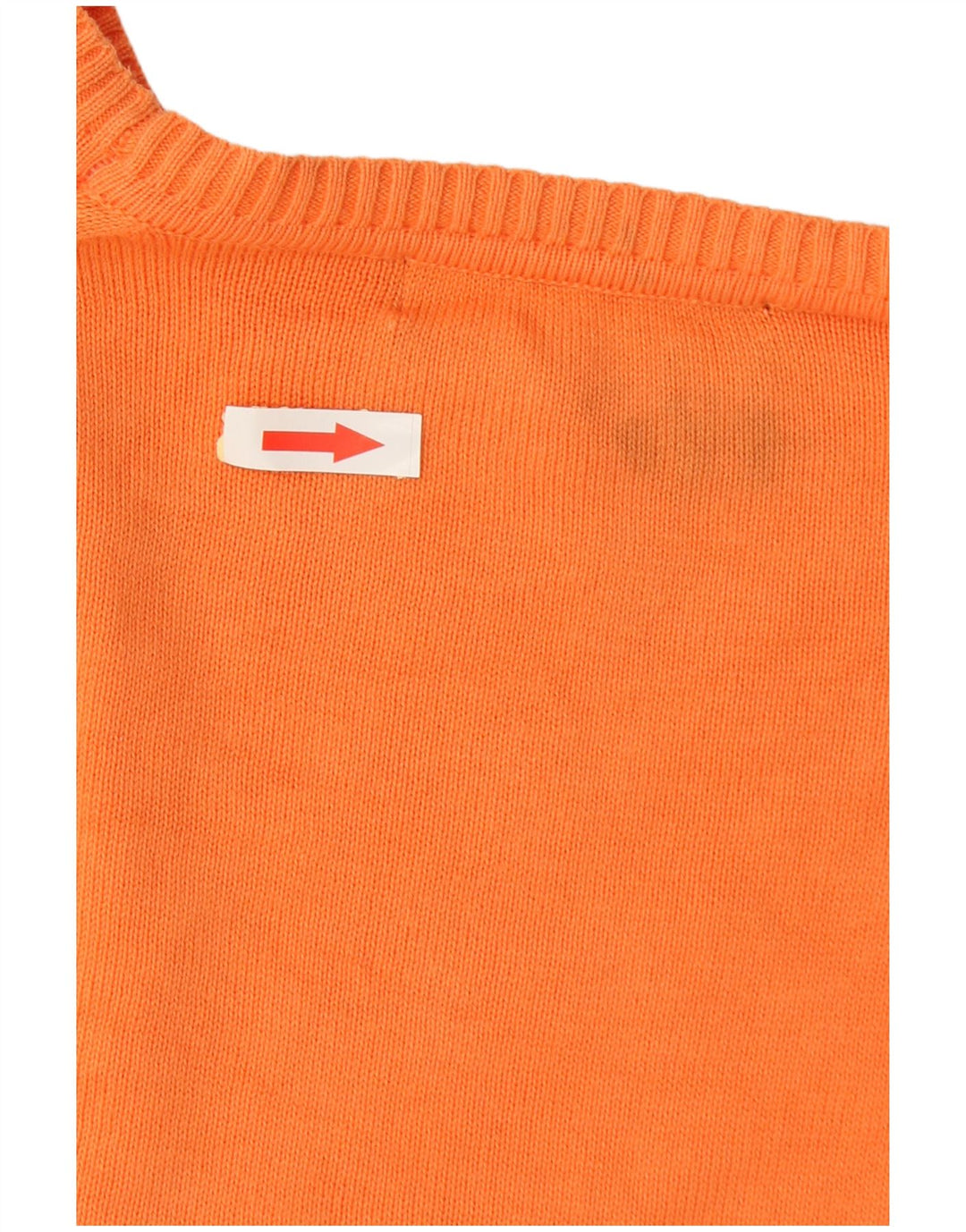 Maglione Zara da uomo con scollo a barca grande in cotone arancione