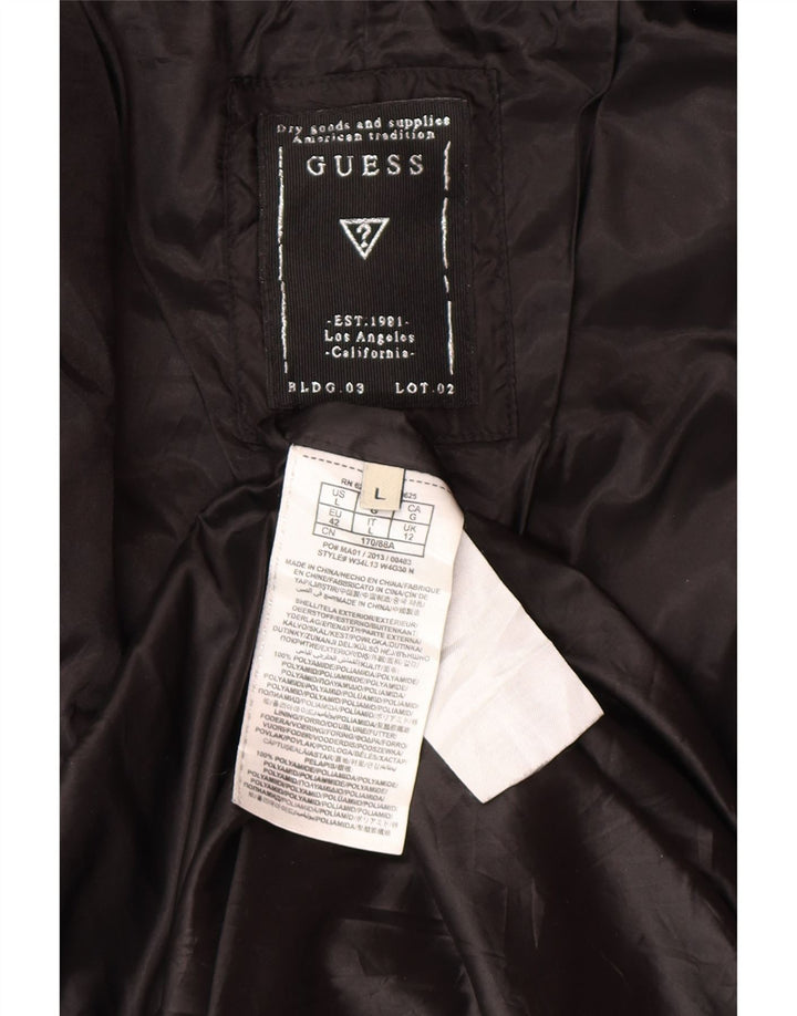 Cappotto imbottito da donna Guess UK 12 medio nero in poliammide