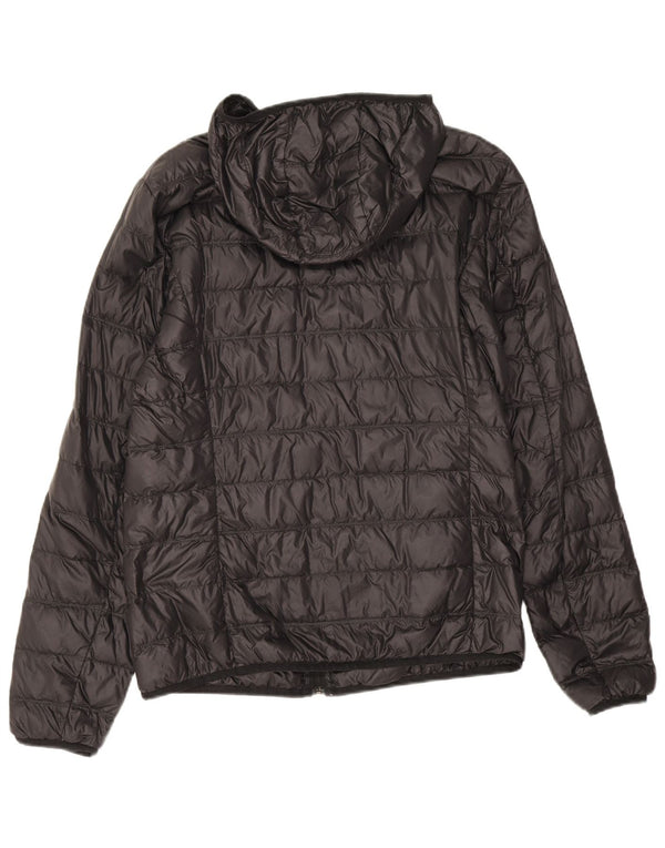 Giacca imbottita con cappuccio da uomo Emporio Armani UK 36 Small nera in poliammide