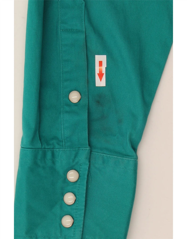 Camicia da uomo Wrangler XL in cotone turchese