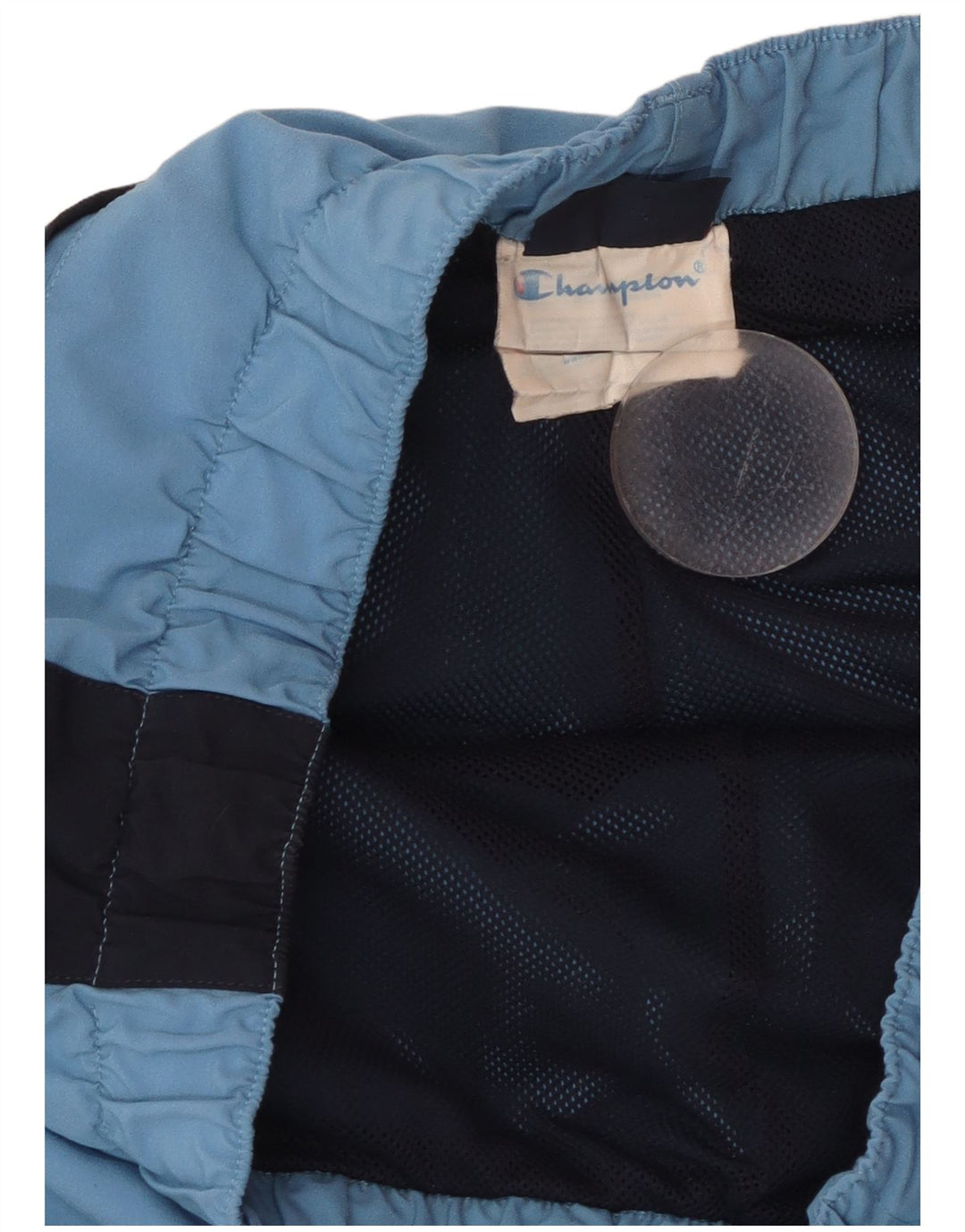 Pantaloncini da bagno da uomo CHAMPION Poliestere color block blu medio