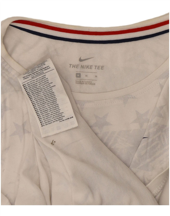 Canotta grafica da donna Nike UK 12 cotone bianco medio