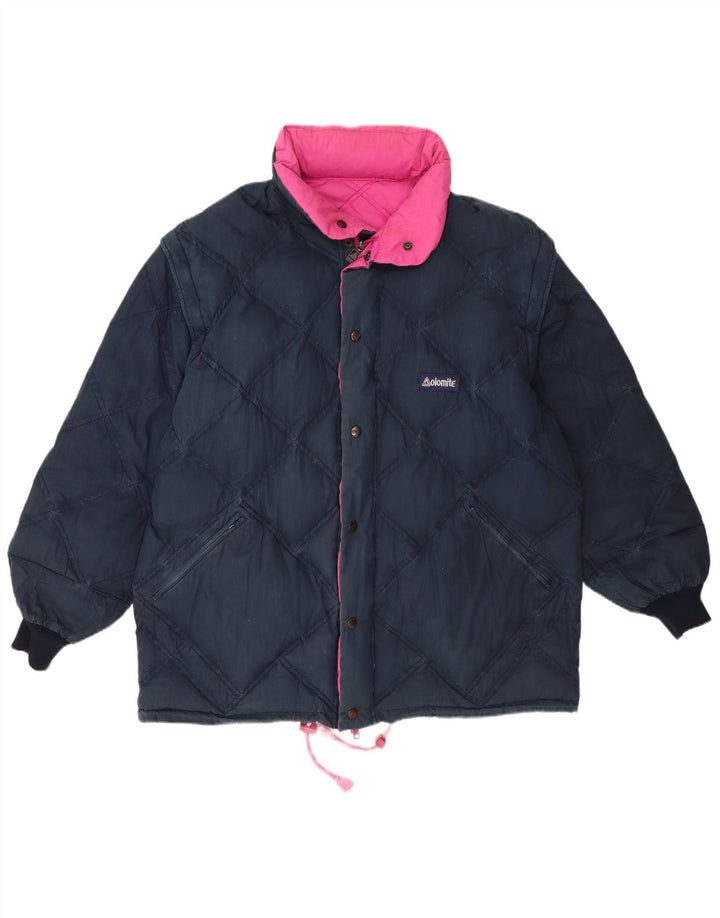 Giacca imbottita reversibile con cappuccio da uomo Dolomite UK 42 XL poliestere rosa