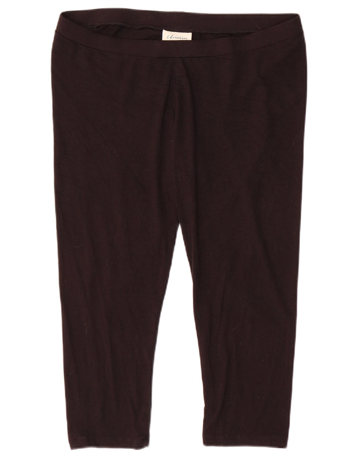 Leggings Capri da donna Marks & Spencer UK 10 Small viscosa nera