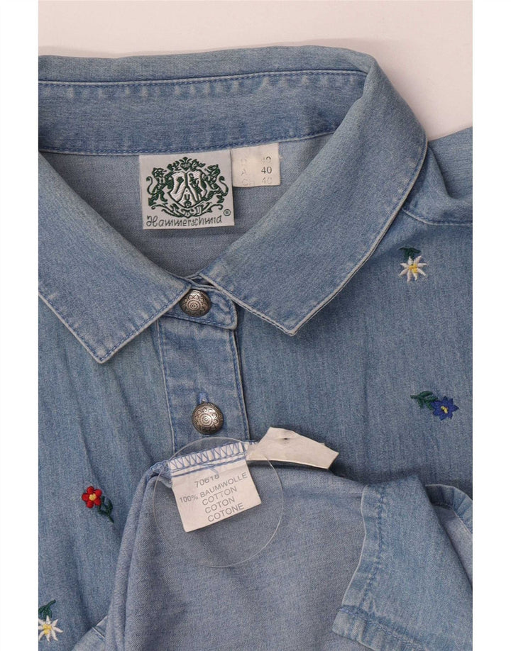 Camicia da donna Hammerschmid EU 40 Cotone floreale blu medio