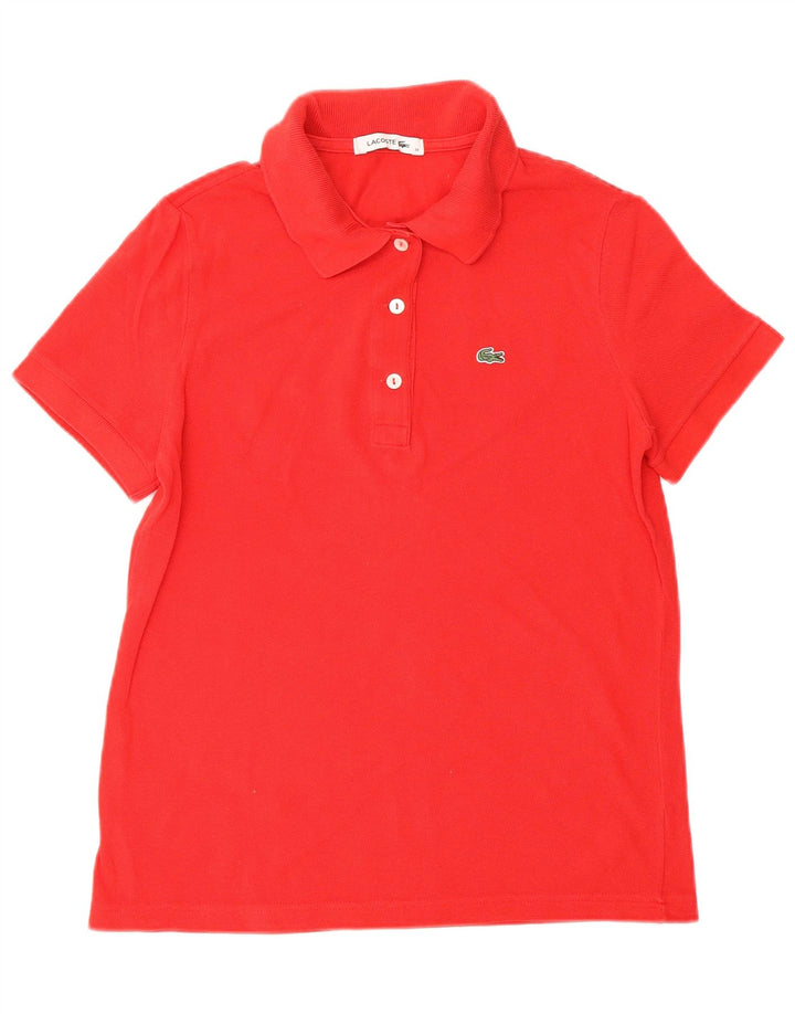Polo da donna LACOSTE taglia 38 cotone rosso medio