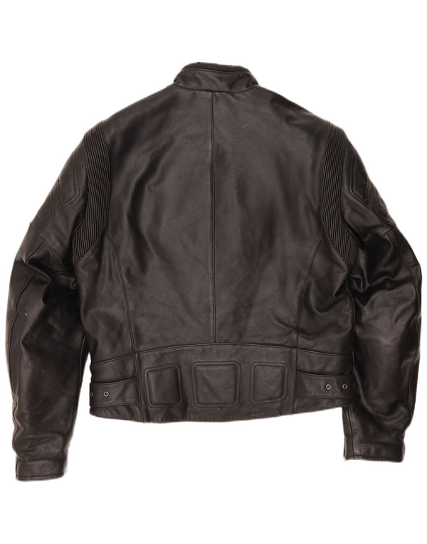 Giacca in pelle Moto Racer da uomo REVENGER IT 56 3XL Pelle nera