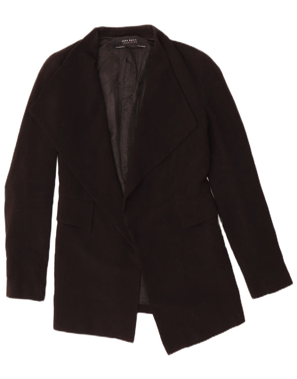 Giacca blazer aperta da donna Zara UK 6 XS poliestere nero