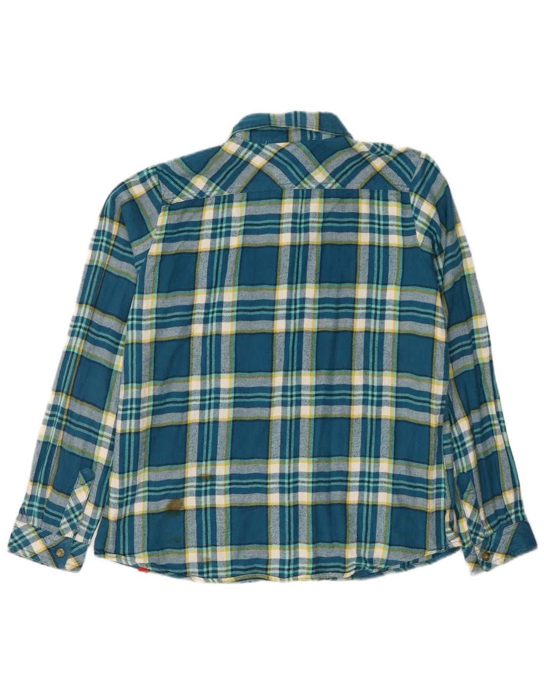 Camicia in flanella da donna Dickies UK 14 Cotone scozzese blu medio
