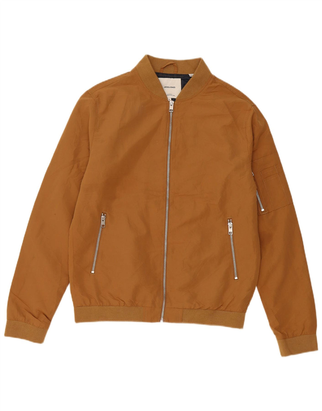 Giubbotto bomber da uomo Jack & Jones UK 36 piccolo poliestere marrone