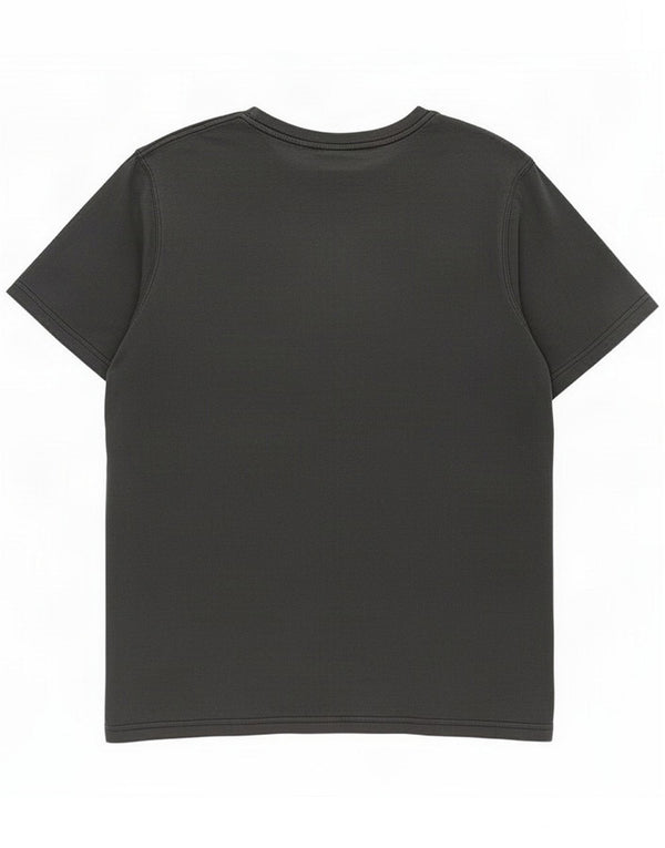 T-shirt grafica da uomo con animali Top grande in cotone nero