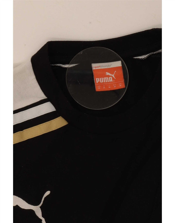 T-shirt Puma da uomo Medium Black Colourblock
