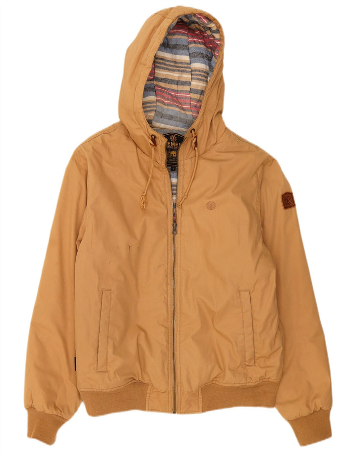 Giubbotto bomber con cappuccio da uomo Element UK 36 piccolo poliestere beige