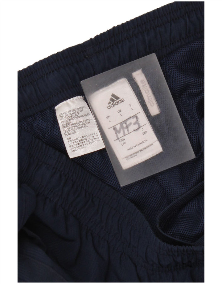 Pantaloni da tuta Adidas Climalite da donna UK 14 Large in poliestere blu navy