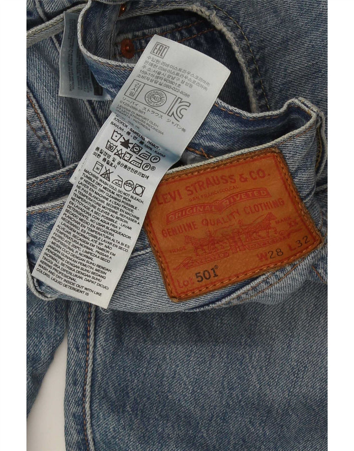 Jeans dritti Levi's 501 da donna W28 L27 cotone blu