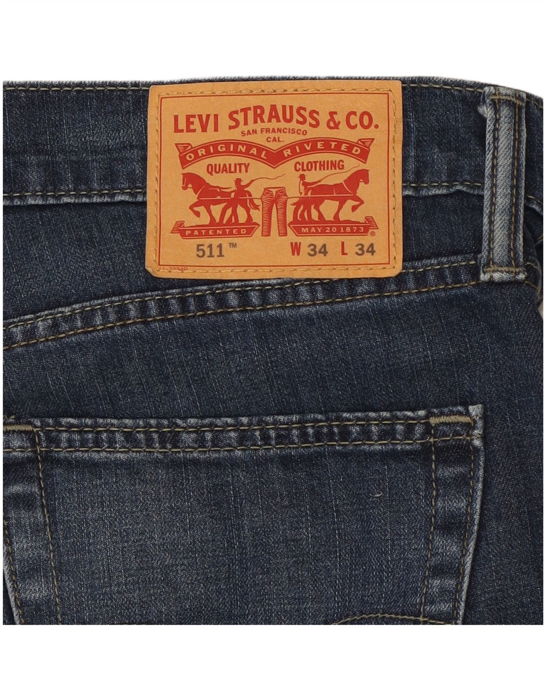 LEVI'S Jeans 511 slim da uomo W34 L28 cotone blu