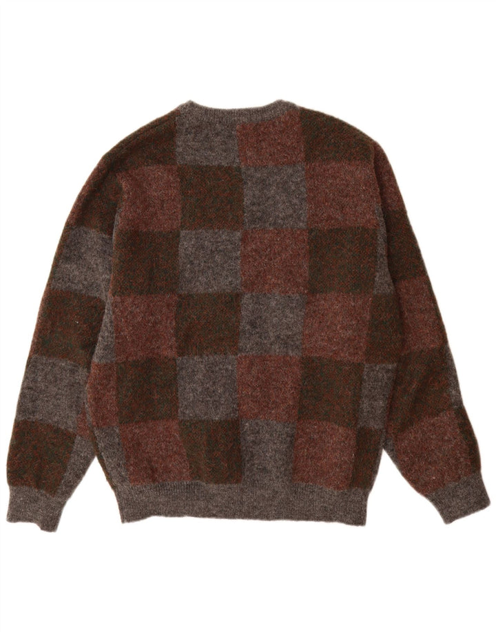 Maglione maglione girocollo da uomo Zara XL poliestere geometrico multicolore