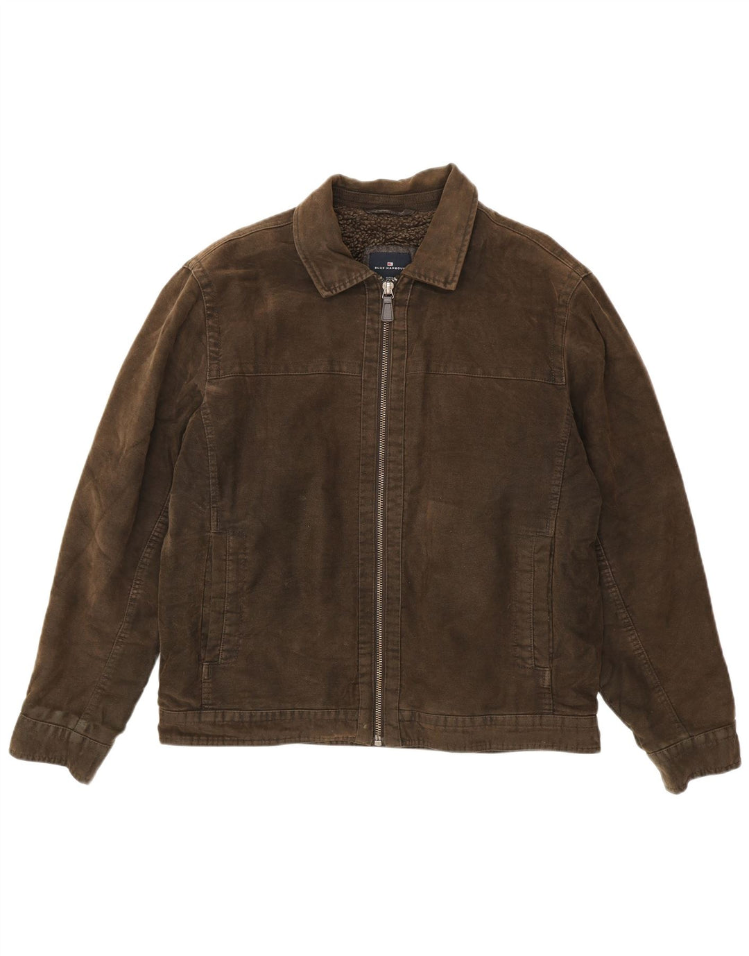 Giubbotto bomber da uomo Marks & Spencer UK 40 grande cotone marrone