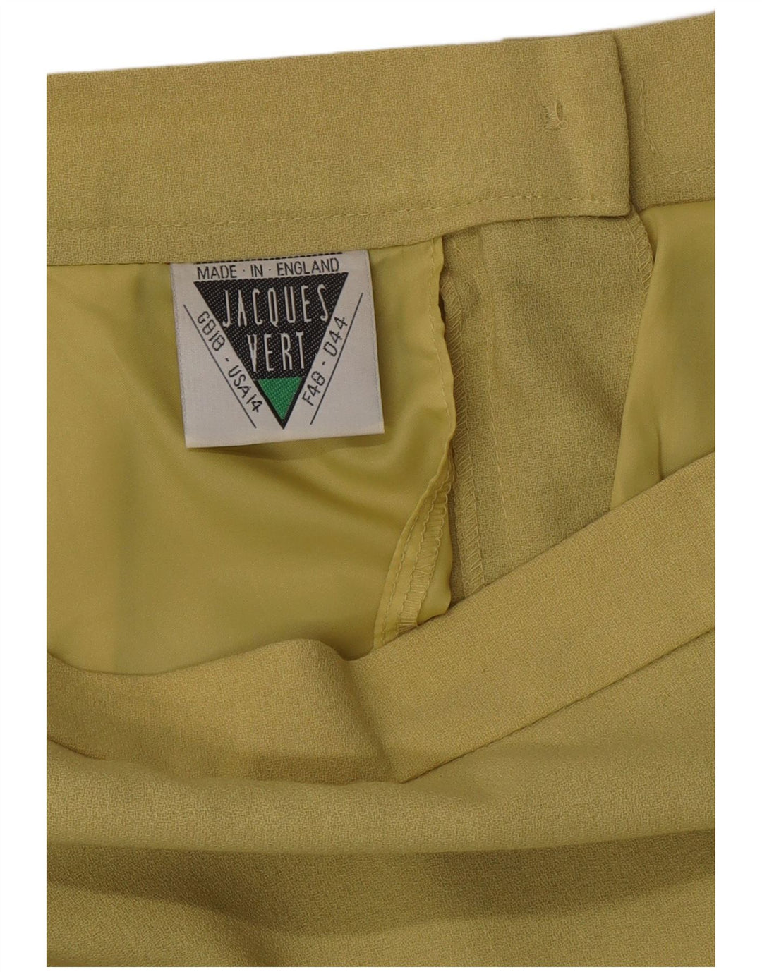 JAQUES VERT Womens High Waist Midi Straight Skirt UK 18 XL W33 Green