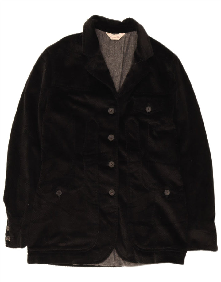 Giacca Blazer in Velluto 4 Bottoni Capalbio Donna IT 44 Cotone Medio Nero