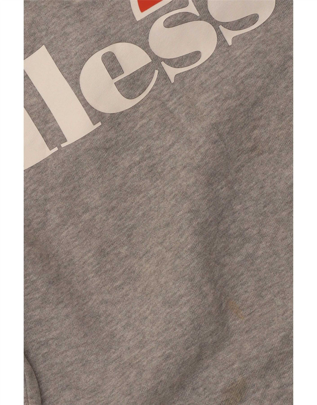 Felpa oversize con grafica da donna Ellesse, maglione UK 10, piccola grigia chiazzata
