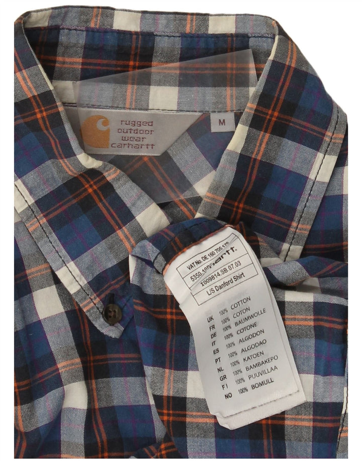 Camicia da uomo Carhartt in cotone a quadri blu medio