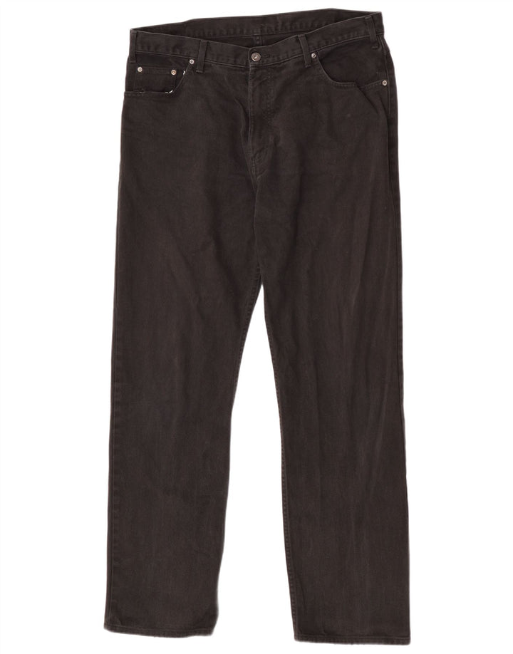 Jeans dritti da uomo Marks & Spencer W38 L33 cotone nero