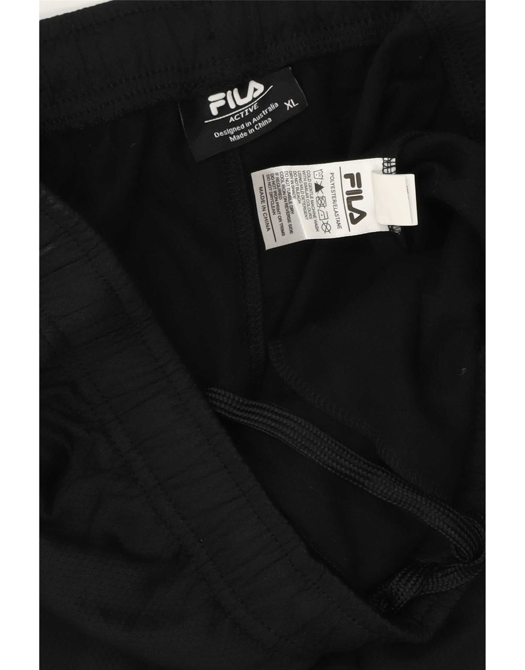 Pantaloni da tuta da uomo Fila XL poliestere nero