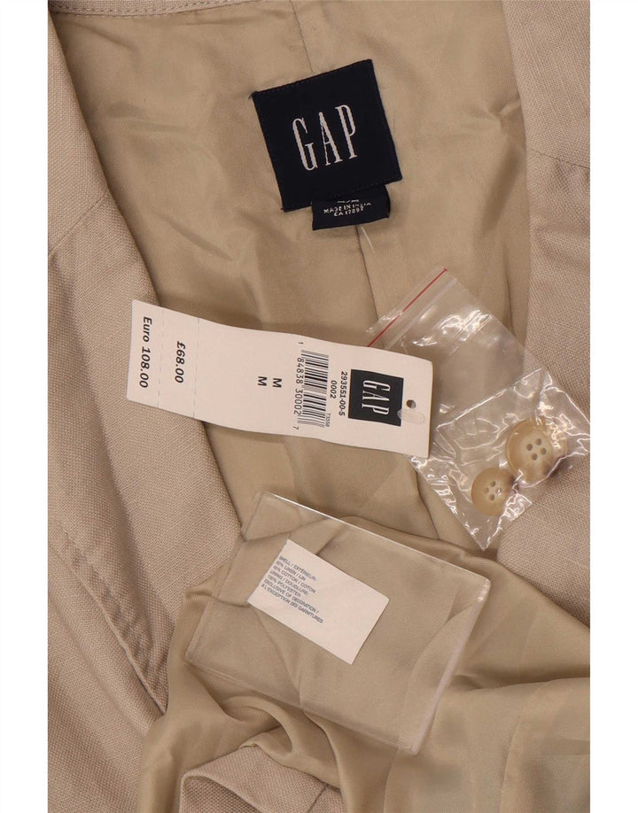 Giacca blazer da uomo a 2 bottoni Gap UK 38 Lino grigio medio