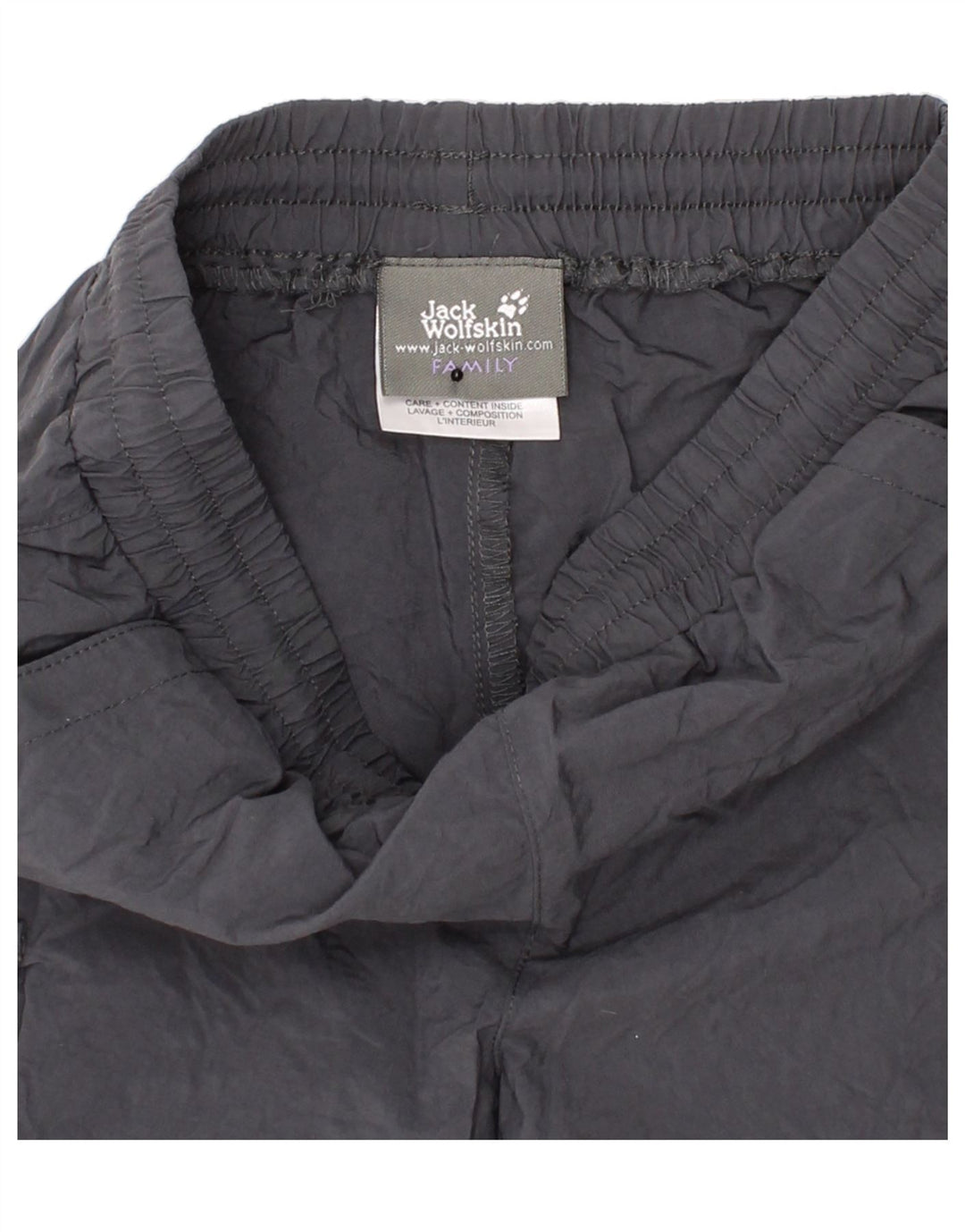 JACK WOLFSKIN Boys Cargo Trousers 5-6 Years W22 L18  Grey Polyamide Vintage Jack Wolfskin and Second-Hand Jack Wolfskin from Messina Hembry 