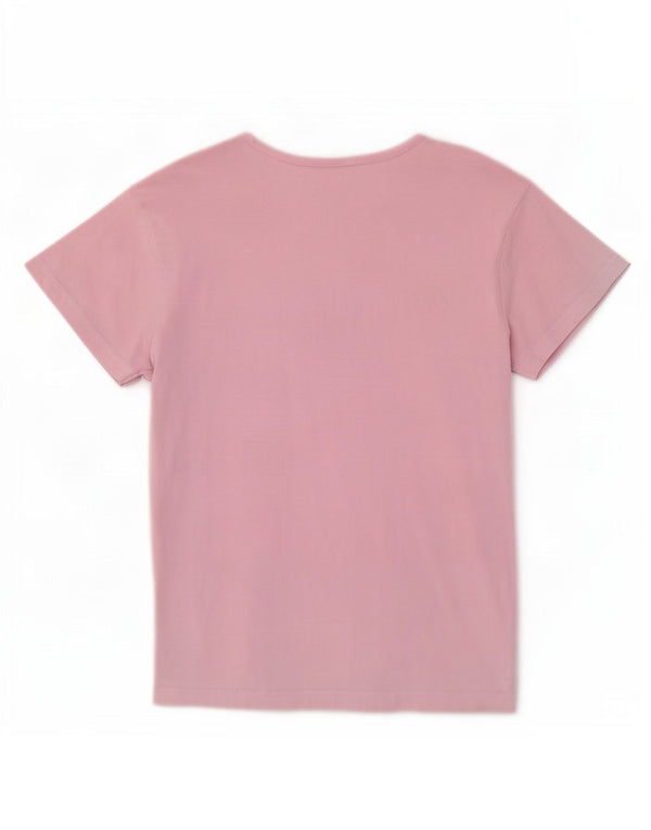 Maglietta grafica da donna Fila Top UK 16 grande cotone rosa