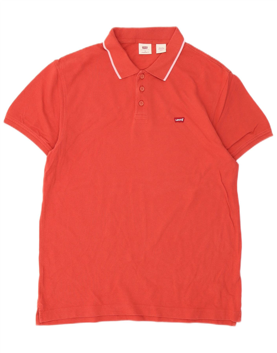 Polo LEVI'S da uomo con vestibilità standard, colore rosso medio