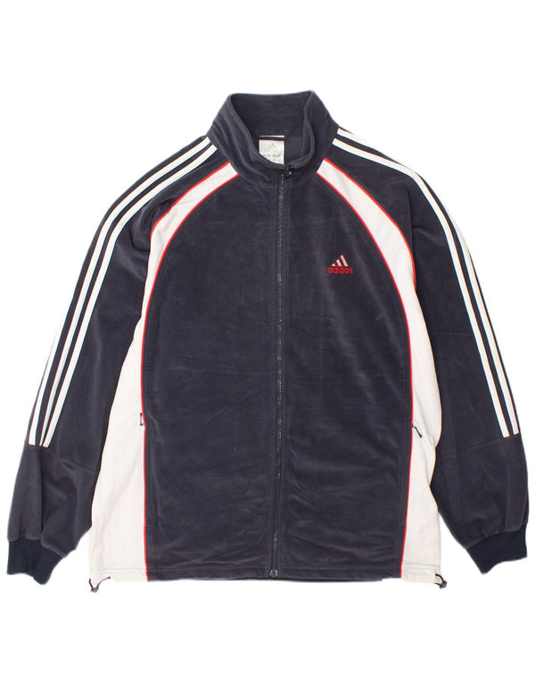 Giacca da tuta da uomo Adidas UK 40/42 Medium Blu Navy Colourblock