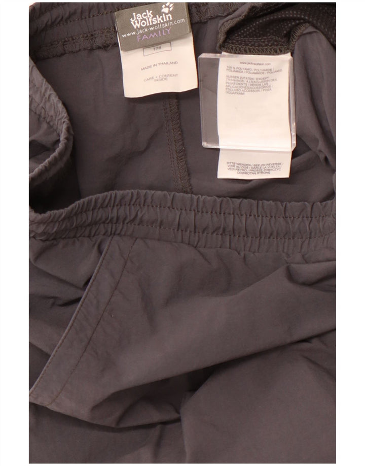 JACK WOLFSKIN Pantaloncini sportivi da bambino 15-16 anni Poliammide grigio