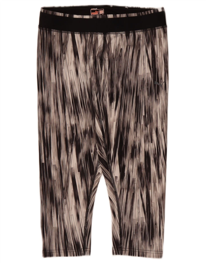 Leggings Capri da donna PUMA UK 14 Poliestere gessato medio nero