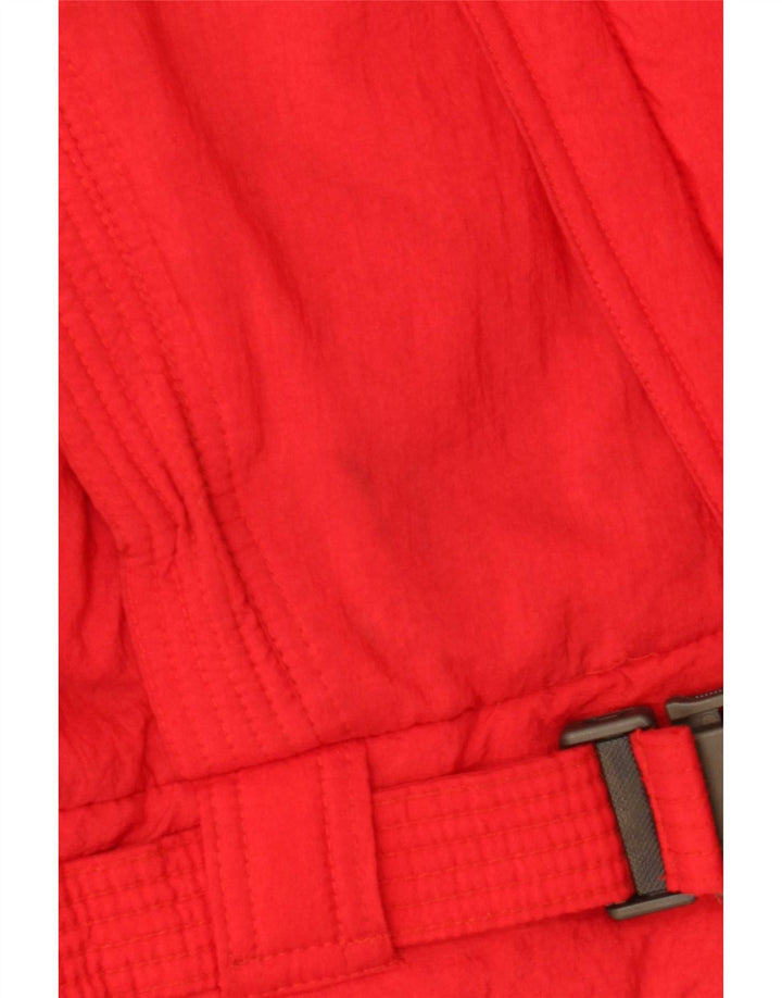 Giacca imbottita vintage da donna UK 18 XL rossa