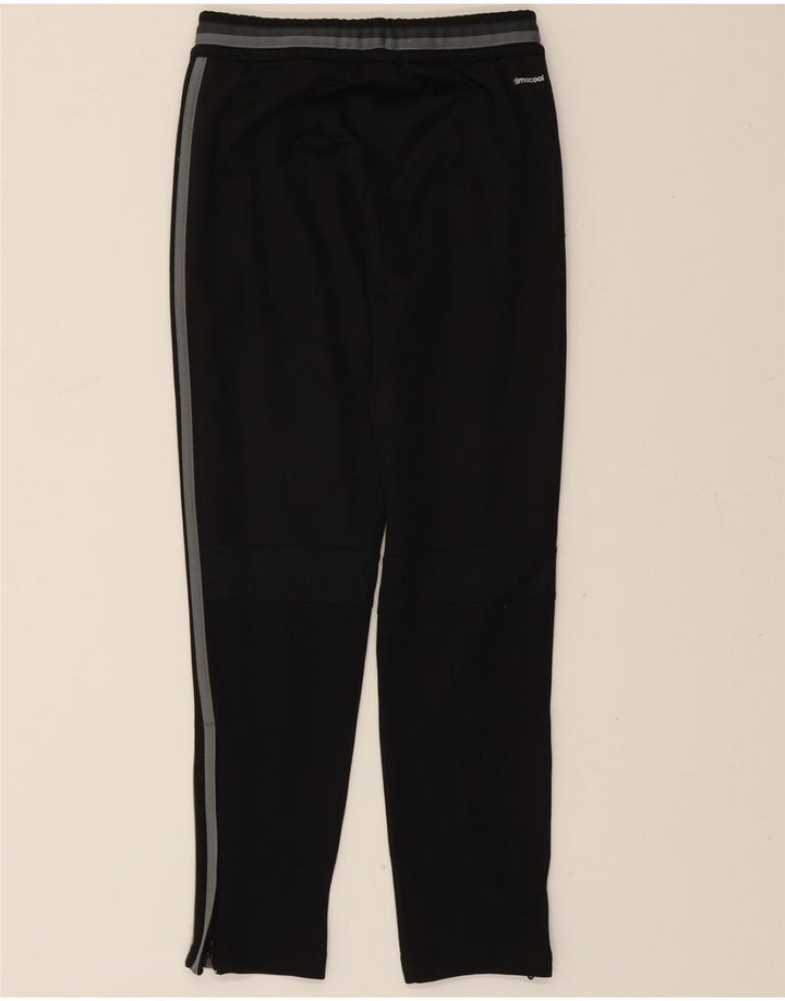 ADIDAS Boys Climacool Tracksuit Trousers 9-10 Years  Black Polyester Vintage Adidas and Second-Hand Adidas from Messina Hembry 